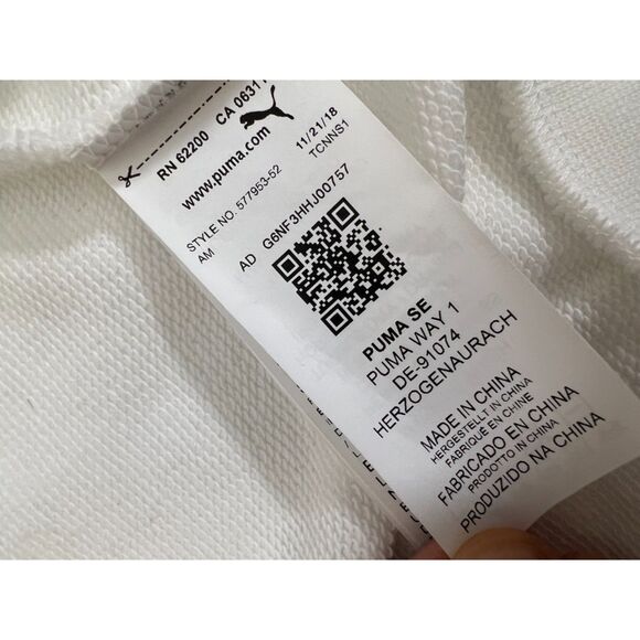 Puma White with Pink Stripes T7 Track '68 Jacket. Size XS(W). - Picture 11 of 11